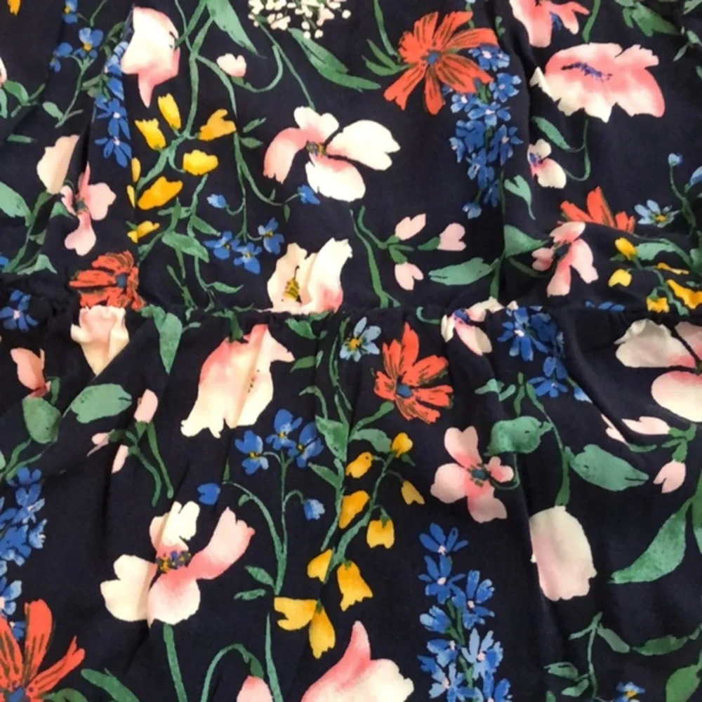 Girls old Navy spaghetti tank dress floral print‎ small 6-7